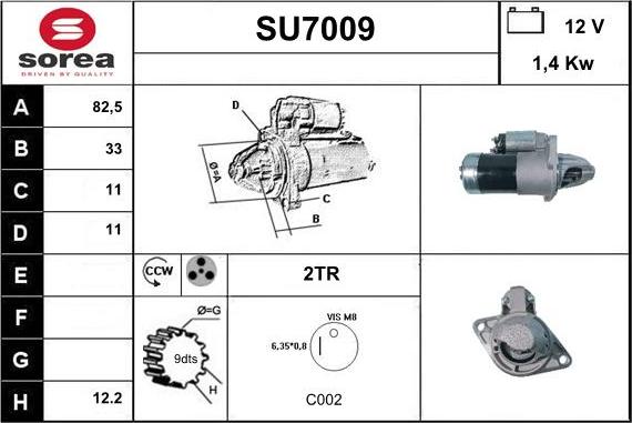 Sera SU7009 - Starter www.autospares.lv