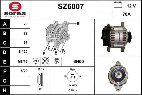 Sera SZ6007 - Генератор www.autospares.lv