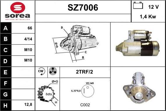 Sera SZ7006 - Starteris autospares.lv