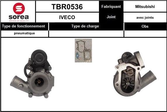 Sera TBR0536 - Kompresors, Turbopūte autospares.lv