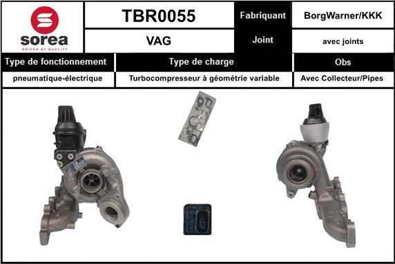 Sera TBR0055 - Kompresors, Turbopūte autospares.lv