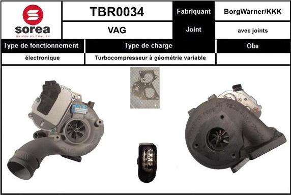 Sera TBR0034 - Kompresors, Turbopūte autospares.lv