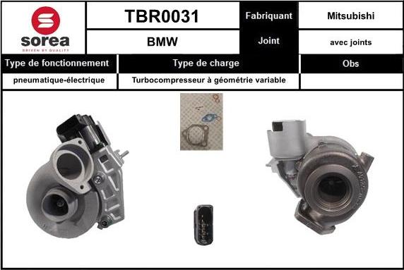 Sera TBR0031 - Kompresors, Turbopūte autospares.lv