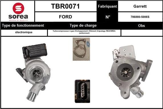 Sera TBR0071 - Kompresors, Turbopūte autospares.lv