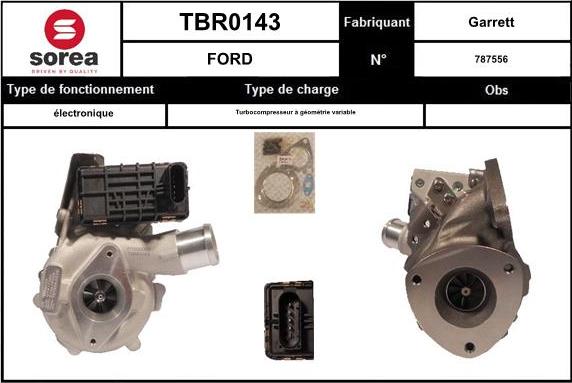 Sera TBR0143 - Kompresors, Turbopūte autospares.lv