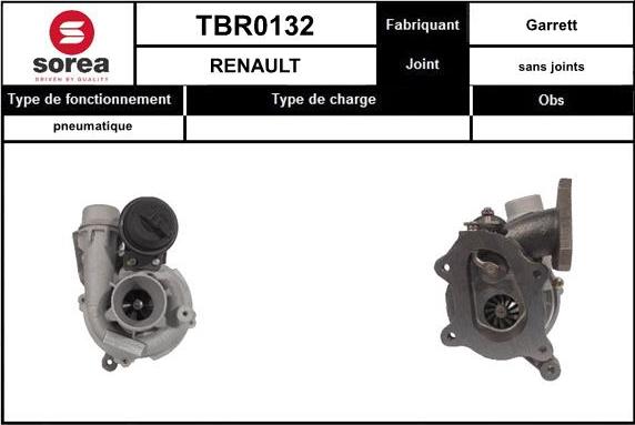 Sera TBR0132 - Kompresors, Turbopūte autospares.lv