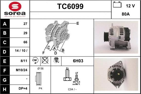 Sera TC6099 - Ģenerators autospares.lv