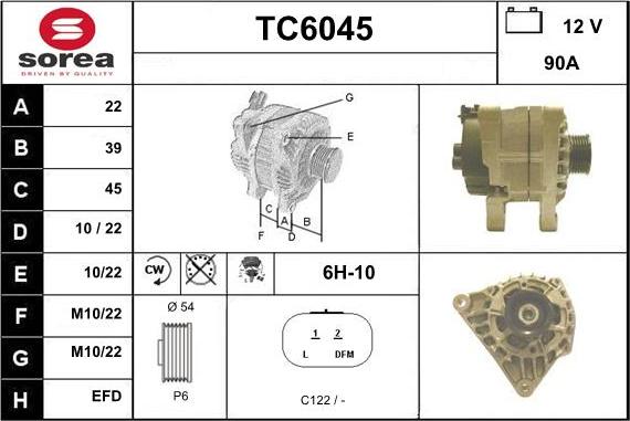 Sera TC6045 - Ģenerators www.autospares.lv