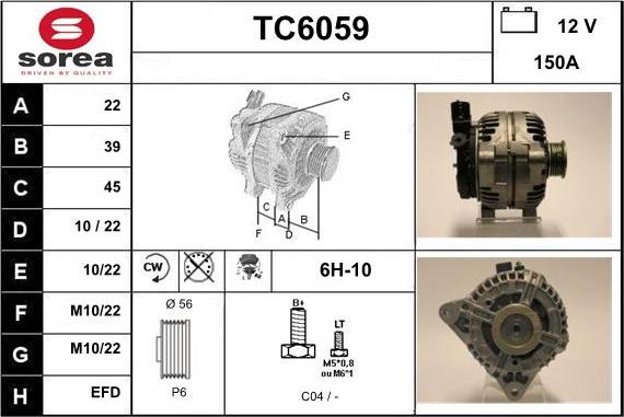 Sera TC6059 - Генератор www.autospares.lv