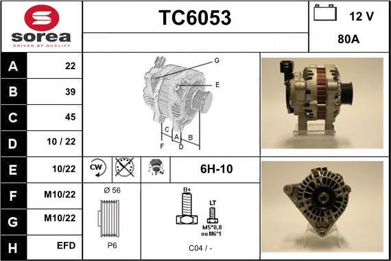 Sera TC6053 - Генератор www.autospares.lv