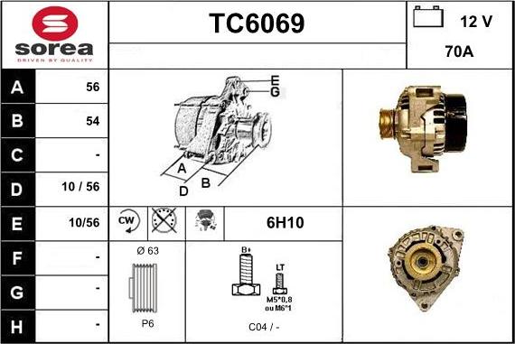 Sera TC6069 - Генератор www.autospares.lv