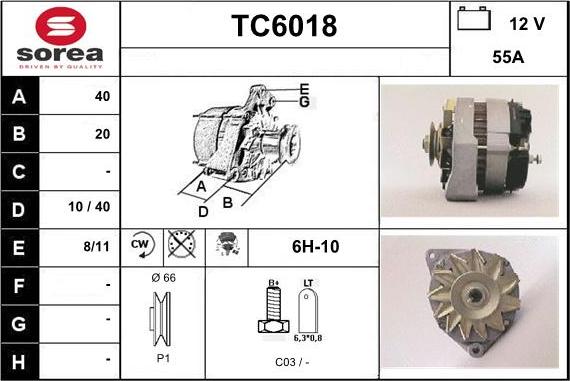 Sera TC6018 - Генератор www.autospares.lv