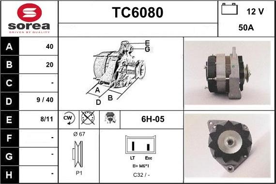 Sera TC6080 - Генератор www.autospares.lv