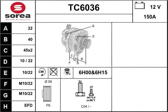 Sera TC6036 - Ģenerators autospares.lv