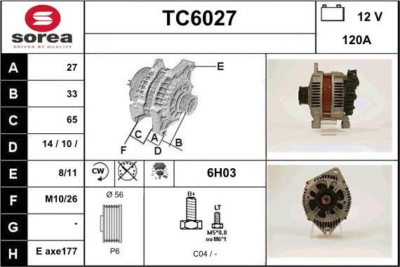 Sera TC6027 - Ģenerators autospares.lv