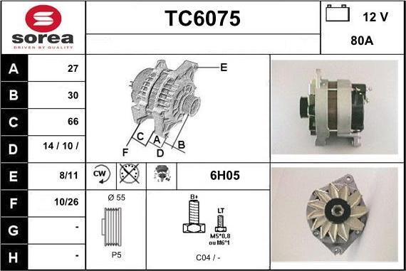 Sera TC6075 - Ģenerators www.autospares.lv