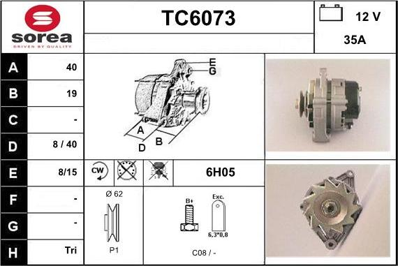 Sera TC6073 - Ģenerators www.autospares.lv