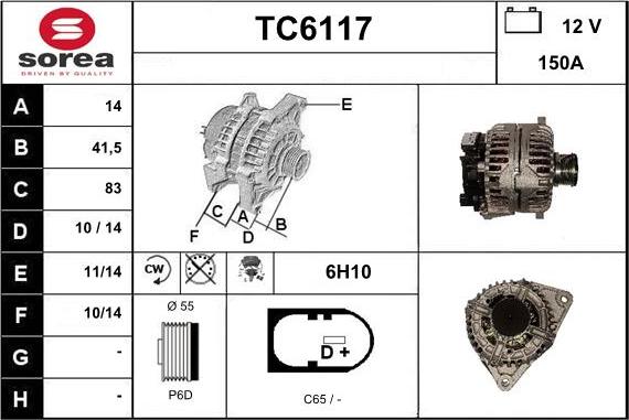 Sera TC6117 - Ģenerators autospares.lv