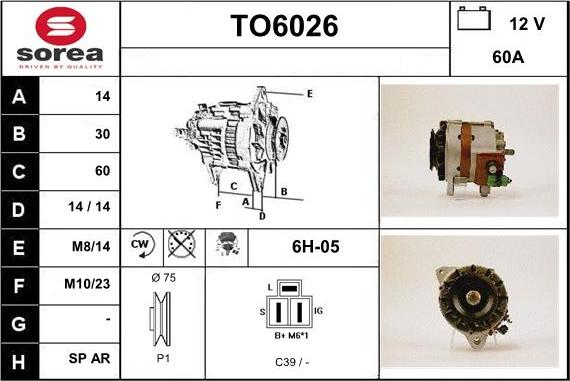 Sera TO6026 - Ģenerators autospares.lv