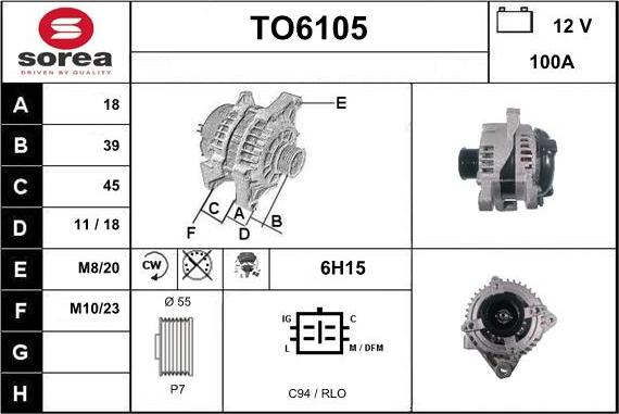 Sera TO6105 - Ģenerators autospares.lv