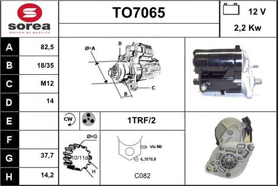 Sera TO7065 - Starteris www.autospares.lv