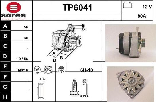 Sera TP6041 - Ģenerators www.autospares.lv