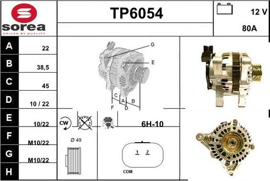 Sera TP6054 - Ģenerators autospares.lv