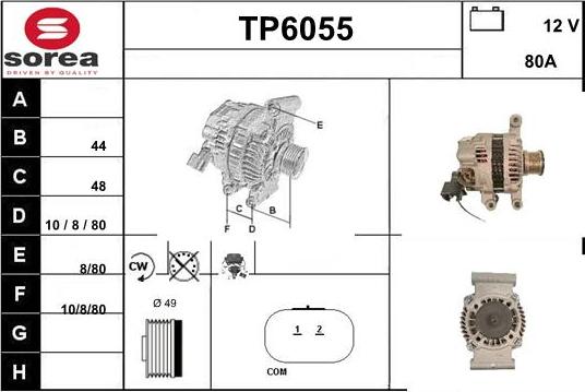 Sera TP6055 - Ģenerators www.autospares.lv