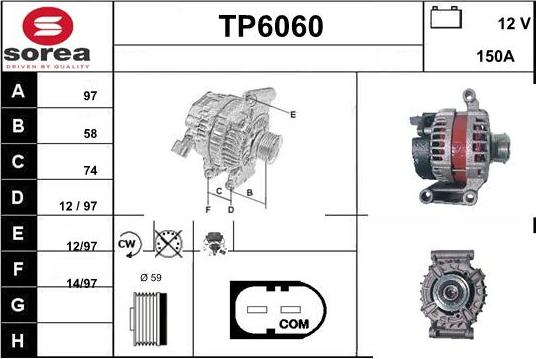 Sera TP6060 - Ģenerators www.autospares.lv