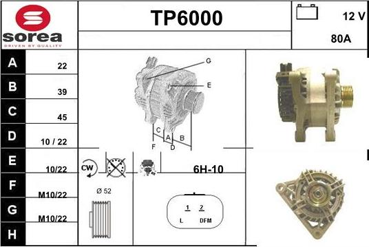 Sera TP6000 - Генератор www.autospares.lv