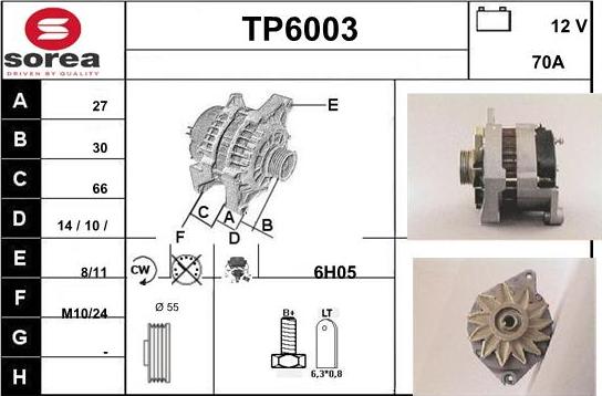 Sera TP6003 - Ģenerators autospares.lv