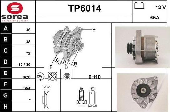 Sera TP6014 - Ģenerators autospares.lv