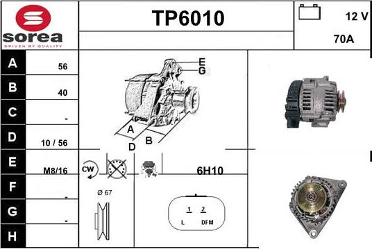 Sera TP6010 - Генератор www.autospares.lv