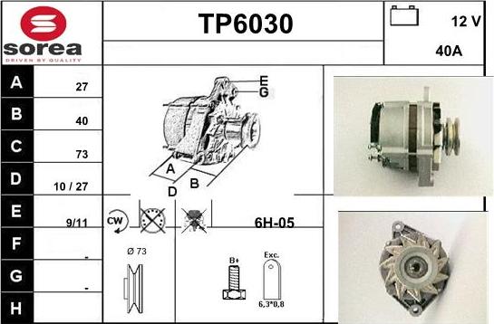 Sera TP6030 - Генератор www.autospares.lv