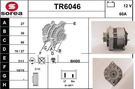 Sera TR6046 - Генератор www.autospares.lv