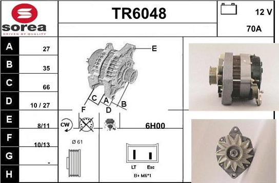 Sera TR6048 - Генератор www.autospares.lv