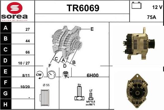 Sera TR6069 - Генератор www.autospares.lv