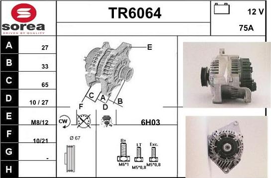 Sera TR6064 - Ģenerators www.autospares.lv