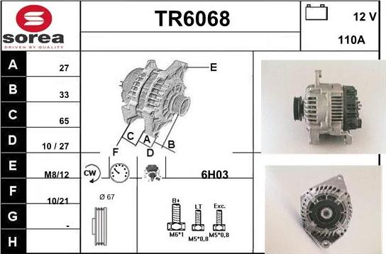 Sera TR6068 - Ģenerators autospares.lv