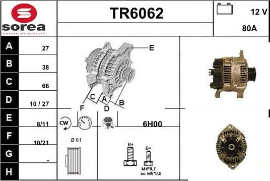 Sera TR6062 - Генератор www.autospares.lv