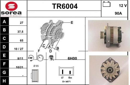 Sera TR6004 - Генератор www.autospares.lv