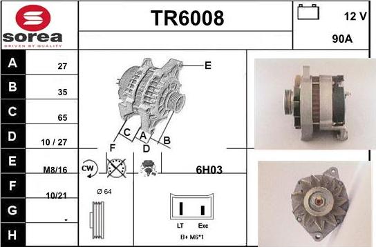 Sera TR6008 - Ģenerators www.autospares.lv