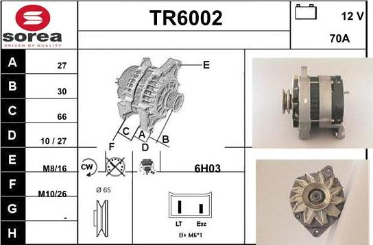 Sera TR6002 - Ģenerators autospares.lv