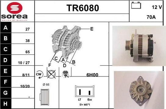 Sera TR6080 - Генератор www.autospares.lv