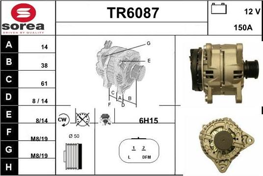 Sera TR6087 - Генератор www.autospares.lv