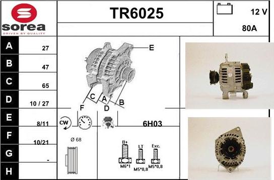 Sera TR6025 - Ģenerators autospares.lv