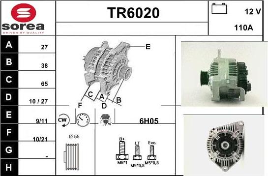 Sera TR6020 - Генератор www.autospares.lv