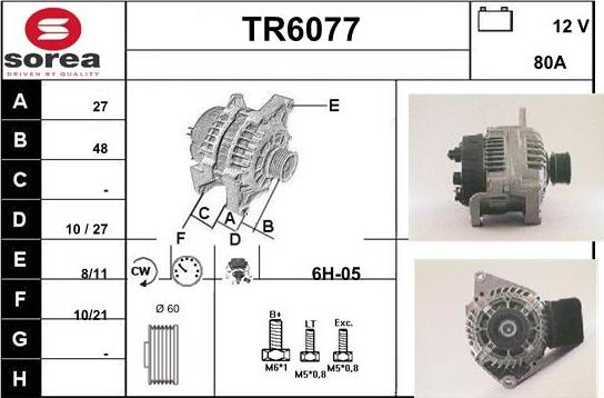 Sera TR6077 - Ģenerators autospares.lv