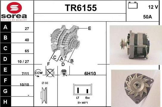 Sera TR6155 - Генератор www.autospares.lv