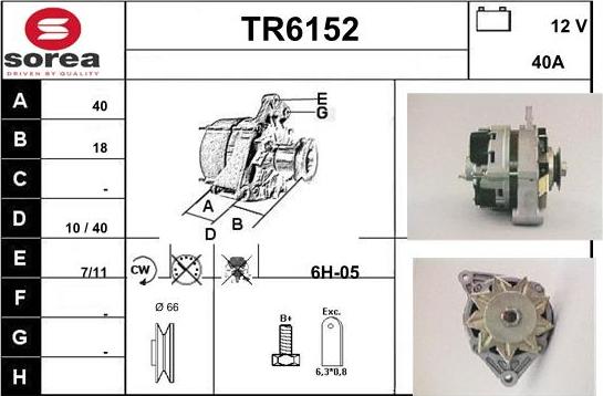 Sera TR6152 - Генератор www.autospares.lv